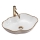 REA-U0696 - Valamu lauaplaadile PEARL 38x50,5 cm keraamika/läikiv valge/kuldne