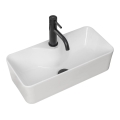 REA-U0699 - MERY lauapealne valamu 25 x 50,5 cm, keraamiline / läikiv valge