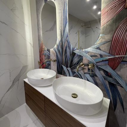 REA-U1223 - QUEEN lauapealne valam 41,5x55 cm keraamika/läikiv valge