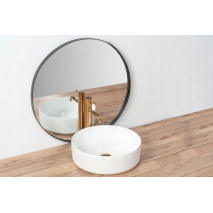 REA-U18918 - SAMI lauaplaadile paigaldatav valamu Ø 36 cm, keraamika/läikiv valge