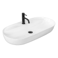 REA-U2541 - Tööpinnale paigaldatav valamu AURA 41x81 cm keraamika/läikiv valge