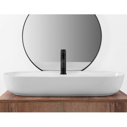 REA-U2541 - Tööpinnale paigaldatav valamu AURA 41x81 cm keraamika/läikiv valge