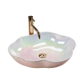 REA-U3309 - Lauapealne valamu PEARL 38x50,5 cm keraamika/mitmevärviline