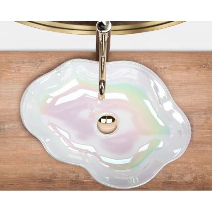 REA-U3309 - Lauapealne valamu PEARL 38x50,5 cm keraamika/mitmevärviline