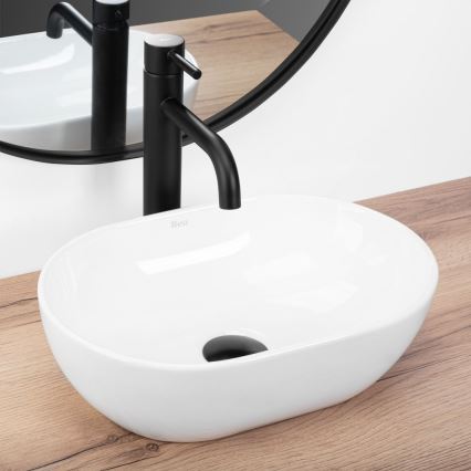 REA-U3322 - Lauapealne valamu AMELIA MINI 26x38 cm keraamika/läikiv valge