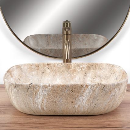 REA-U3323 - Lauale paigaldatav valam BELINDA 33,5x46,5 cm keraamika/kiviimitatsioon