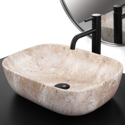 REA-U3323 - Lauale paigaldatav valam BELINDA 33,5x46,5 cm keraamika/kiviimitatsioon