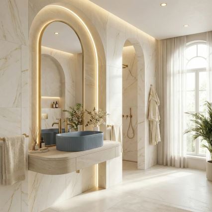 REA-U3535 - Tööpinnale paigaldatav valamu VANDA 31x49 cm keraamika/tumesinine