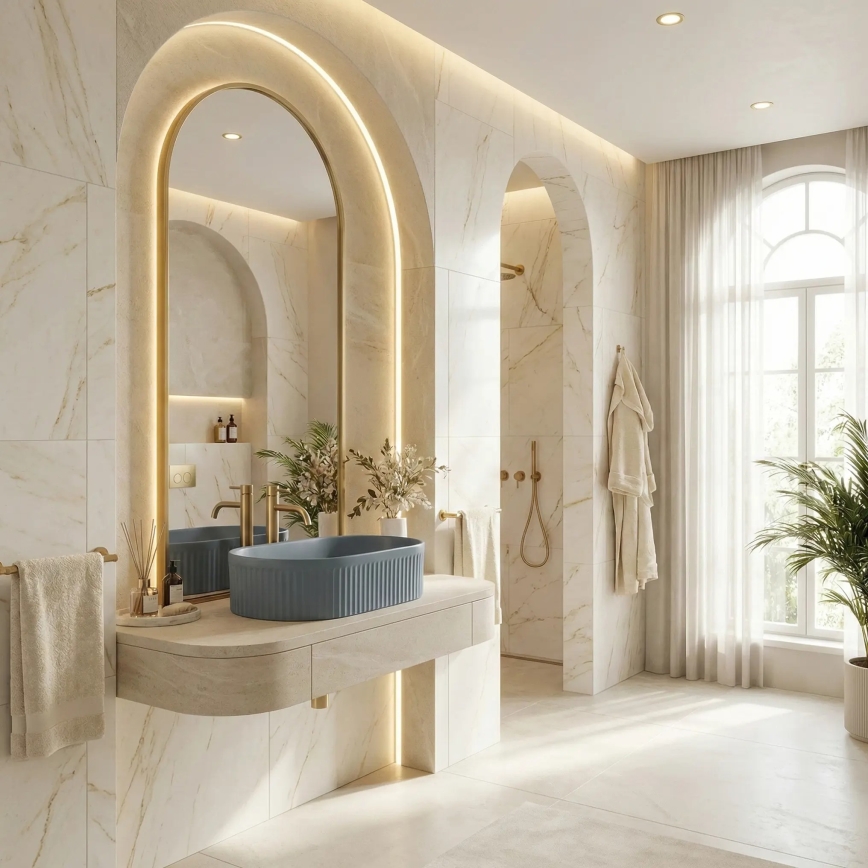 REA-U3535 - Tööpinnale paigaldatav valamu VANDA 31x49 cm keraamika/tumesinine