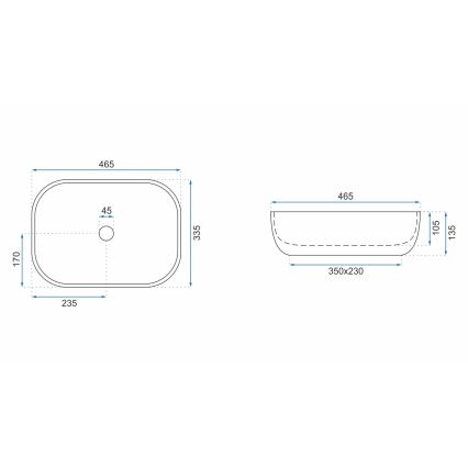 REA-U3802 - Lauapealne valam LIVIA 33,5x46,5 cm keraamika/hall/marmorimuster