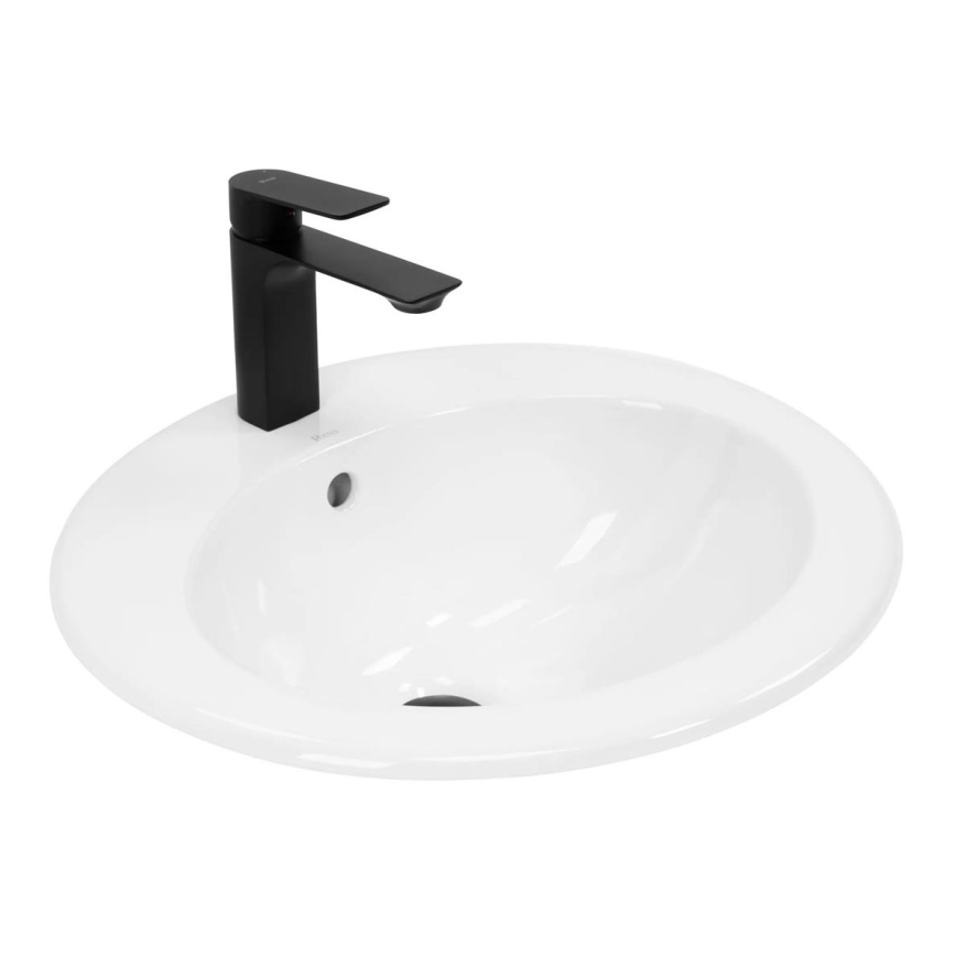 REA-U4122 - Sisseehitatav valamu DALIA 46x51,5 cm keraamiline/läikiv valge