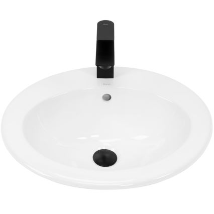 REA-U4122 - Sisseehitatav valamu DALIA 46x51,5 cm keraamiline/läikiv valge