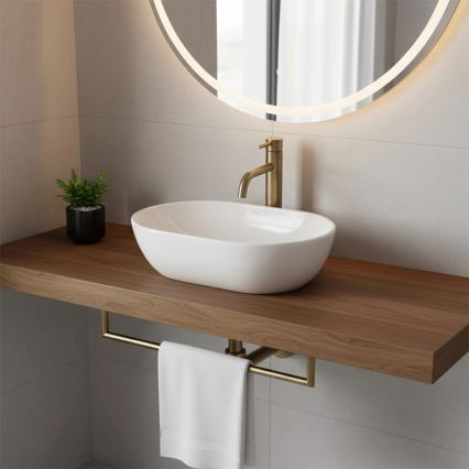 REA-U4330 - Lauapealne valamu AMELIA 31x45 cm keraamika/läikiv valge