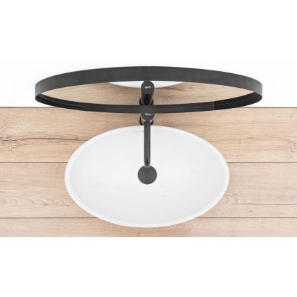 REA-U4603 - Lauale paigaldatav valamu PAMELA 33x53 cm keraamika/läikiv valge