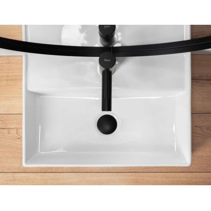 REA-U5000 - Lauapealne valamu VALERIA 35,5x50,5 cm keraamika/läikiv valge
