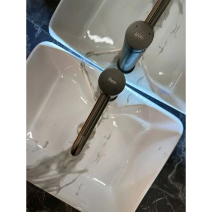 REA-U5052 - KELLY 38x49 cm lauapealne valamu keraamiline/valge/marmori dekor