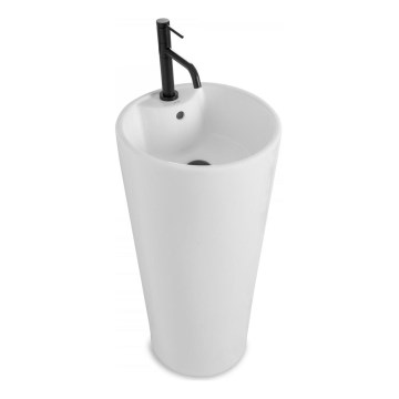 REA-U5635 - Iseseisev valam BLANKA 85x40 cm keraamiline/läikiv valge
