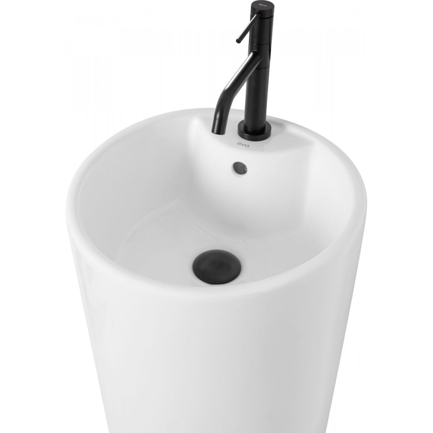 REA-U5635 - Iseseisev valam BLANKA 85x40 cm keraamiline/läikiv valge
