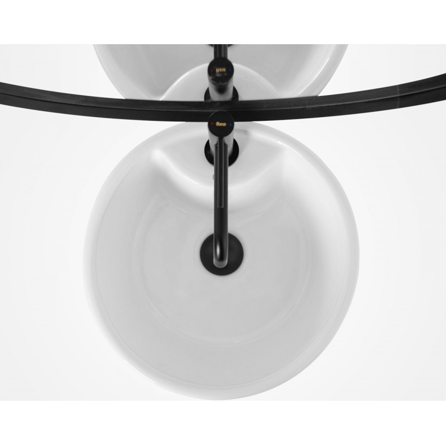REA-U5635 - Iseseisev valam BLANKA 85x40 cm keraamiline/läikiv valge