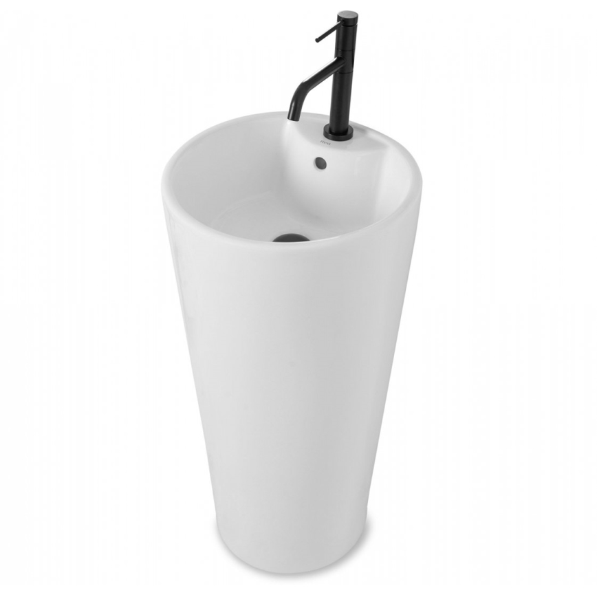 REA-U5635 - Iseseisev valam BLANKA 85x40 cm keraamiline/läikiv valge
