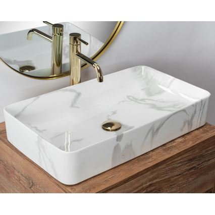 REA-U5896 - Lauaplaadile paigaldatav valam DENIS 35x61,5 cm keraamika/marmori dekoor
