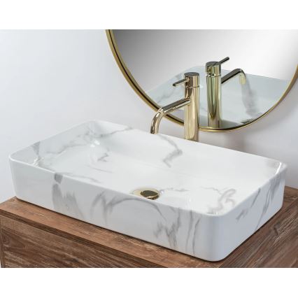 REA-U5896 - Lauaplaadile paigaldatav valam DENIS 35x61,5 cm keraamika/marmori dekoor