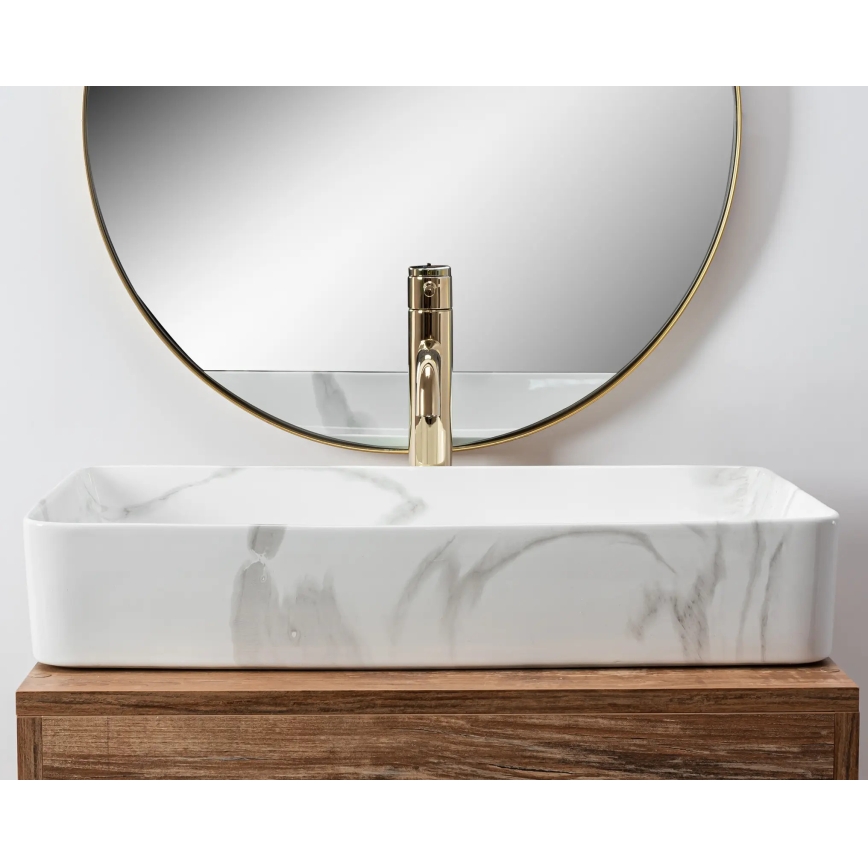 REA-U5896 - Lauaplaadile paigaldatav valam DENIS 35x61,5 cm keraamika/marmori dekoor
