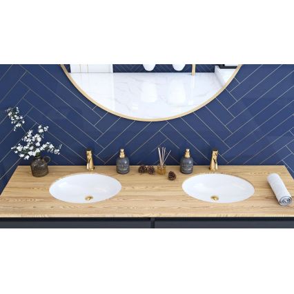 REA-U6330 - Süvistatav valamu NEL 39x47,5 cm keraamika/läikiv valge