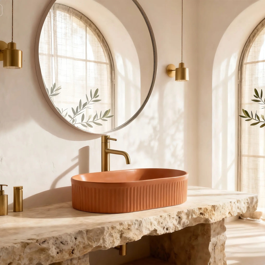 REA-U6377 - Pinnapealne valam VANDA 31x49 cm keraamiline/oranž