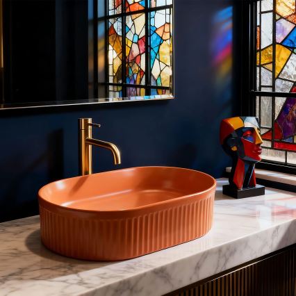 REA-U6377 - Pinnapealne valam VANDA 31x49 cm keraamiline/oranž