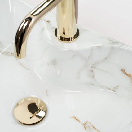 REA-U6504 - Lauale paigaldatav valamu KELLY MINI 31x41 cm keraamika/kiviimitatsioon