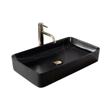 REA-U6510 - Lauale paigaldatav valamu DENIS 35x61,5 cm keraamika/mattmust