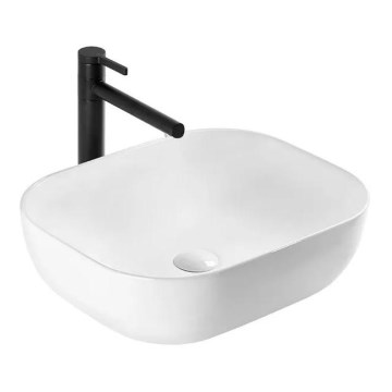 REA-U6521 - Pealepandav valamu BELINDA SLIM 33x46,5 cm keraamika/läikiv valge