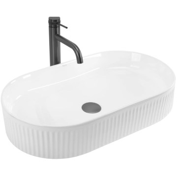 REA-U6526 - Lauale paigaldatav valamu VANDA 34x60 cm keraamiline/läikiv valge