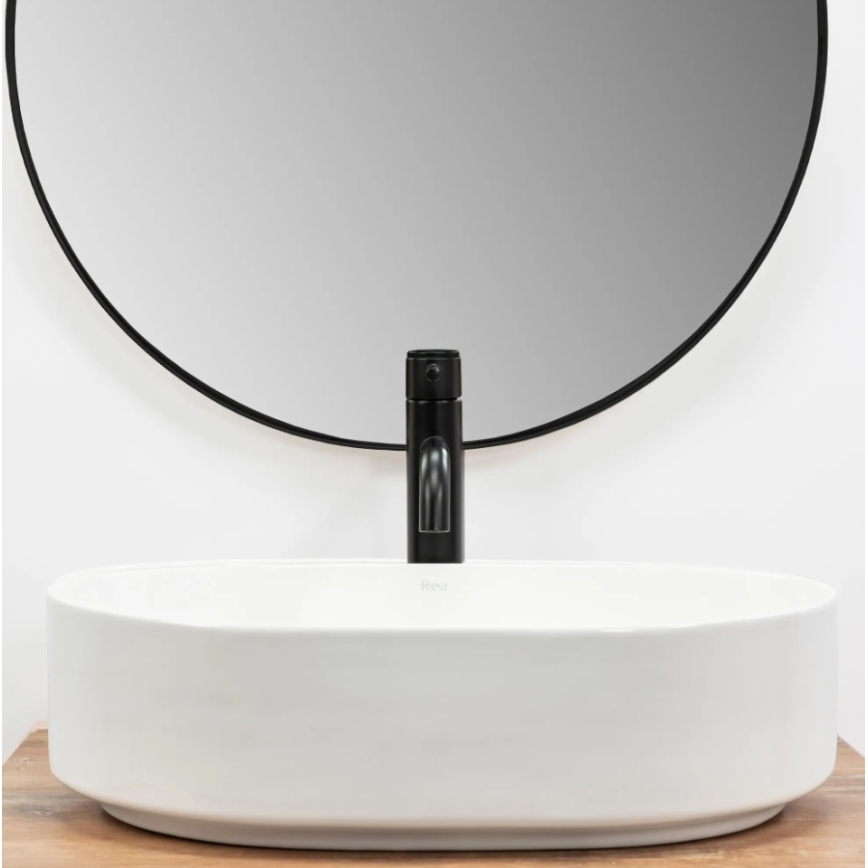 REA-U6563 - Lauale paigaldatav valam NADIA 38x50 cm keraamika/läikiv valge