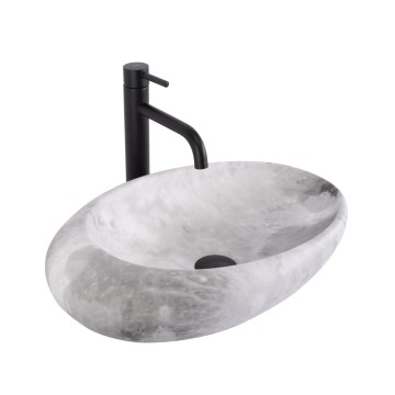 REA-U6651 - Lauale paigaldatav valamu ROXY 31x49 cm keraamika/hall/kiviimitatsioon