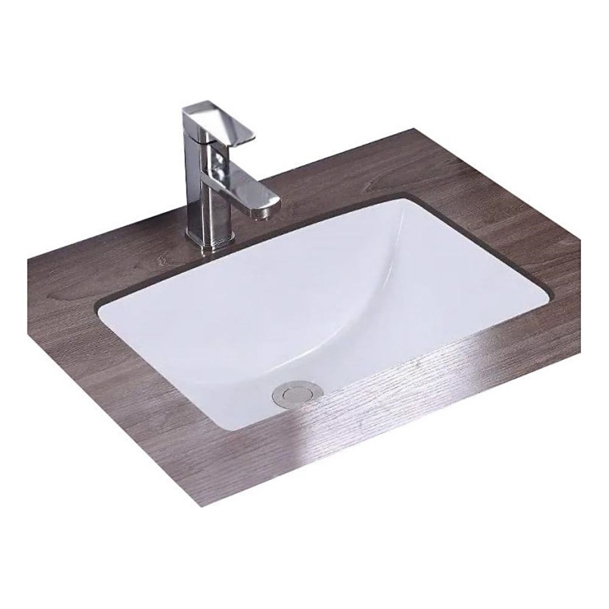 REA-U6653 - Süvistatav valamu ADELA 33x46 cm keraamiline/läikiv valge