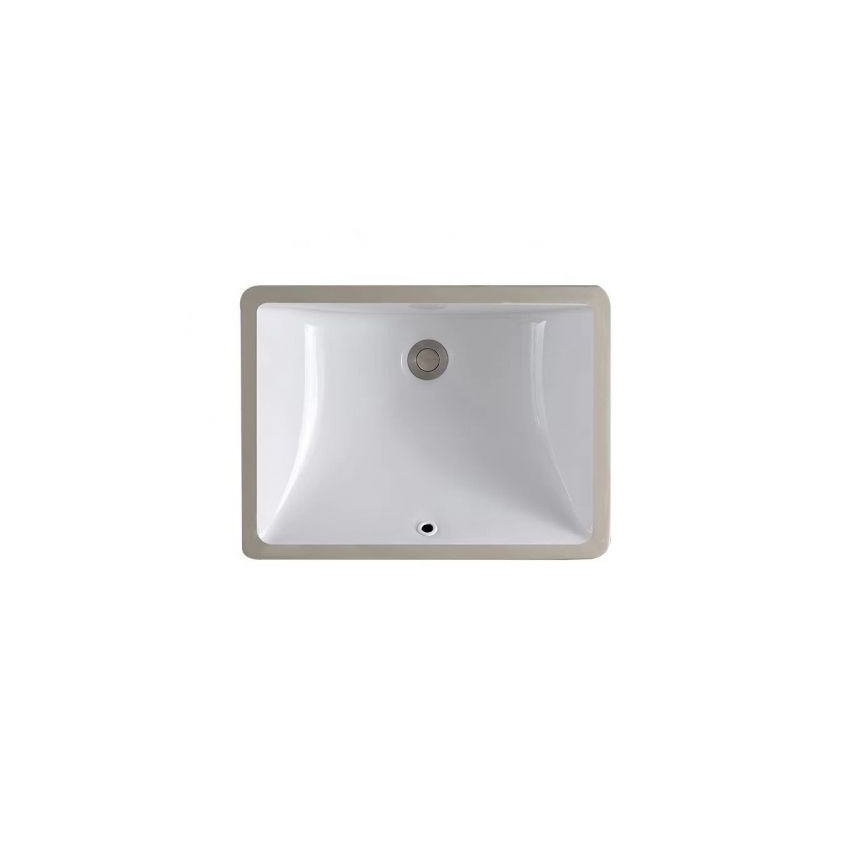 REA-U6653 - Süvistatav valamu ADELA 33x46 cm keraamiline/läikiv valge