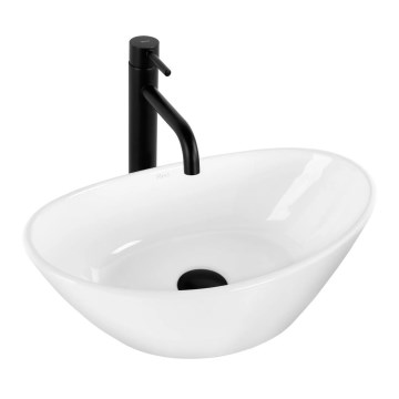 REA-U6802 - Lauale paigaldatav valamu KATE 27x45 cm keraamika/läikiv valge
