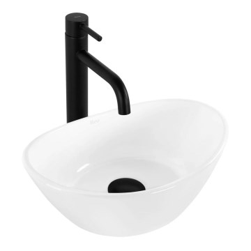 REA-U6803 - Lauapealne valamu KATE 24,5x36,5 cm keraamika/läikiv valge