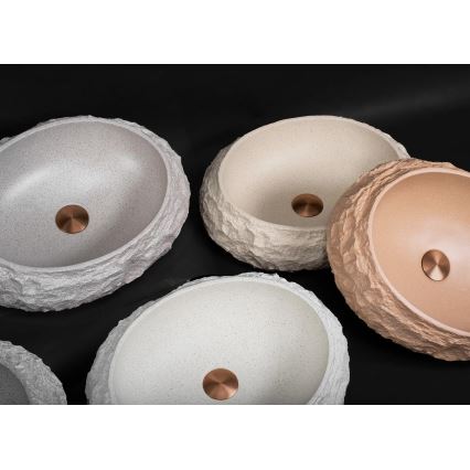 REA-U7347 - MIKA valamu lauaplaadile 38x50 cm beež/kiviimitatsioon