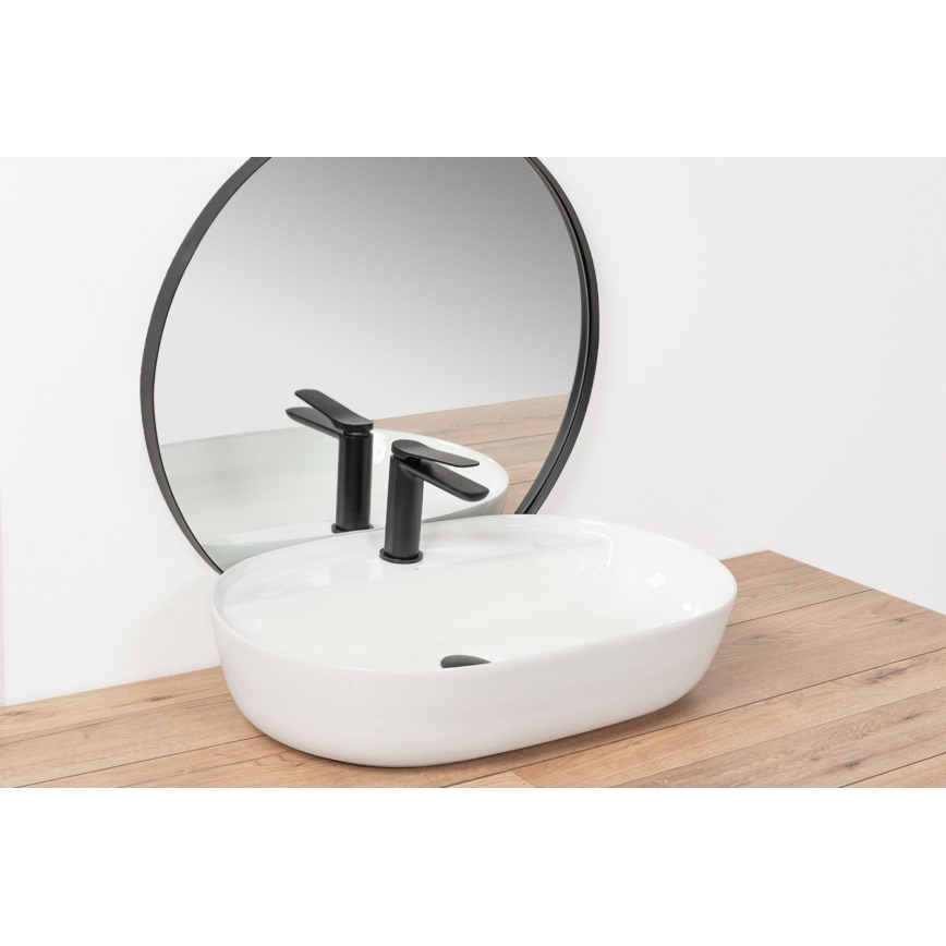 REA-U7900 - Lauapealne valamu AURA 40,5x60,5 cm keraamika/läikiv valge