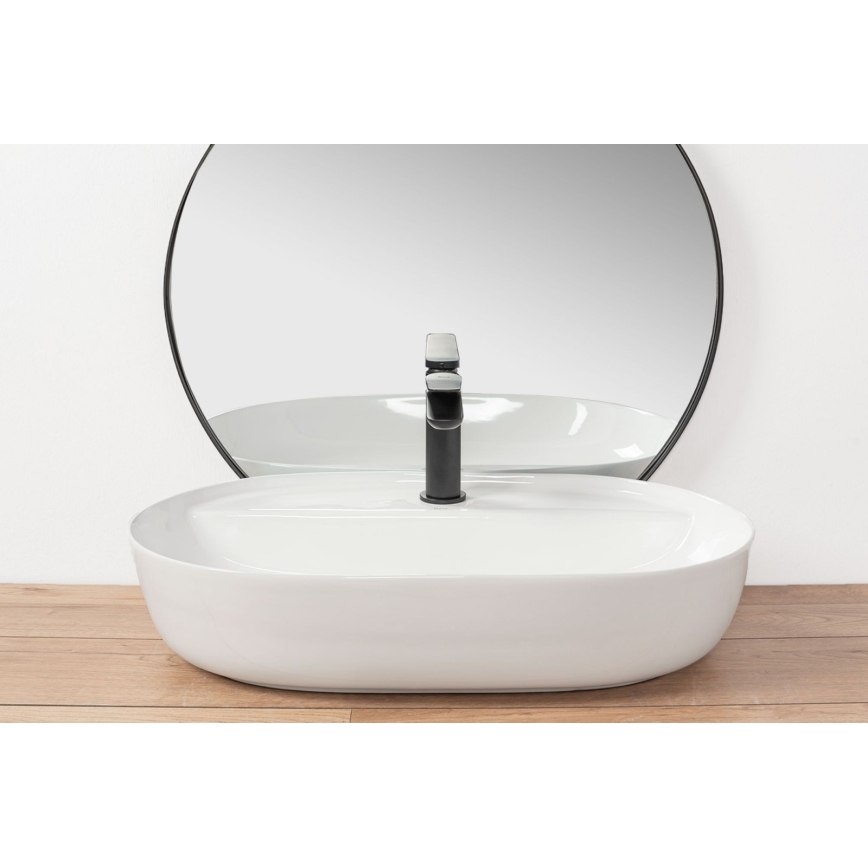 REA-U7900 - Lauapealne valamu AURA 40,5x60,5 cm keraamika/läikiv valge