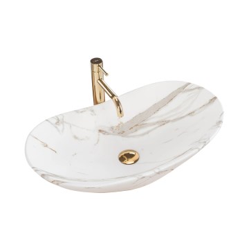 REA-U8598 - Lauapealne valam ROYAL 36x60,5 cm keraamika/marmorimustriga