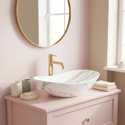 REA-U8598 - Lauapealne valam ROYAL 36x60,5 cm keraamika/marmorimustriga