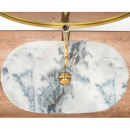 REA-U8742 - Lauapealne valam ROYAL 36x60,5 cm keraamika/valge/kiviimitatsioon