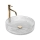 REA-U8881 - Lauapealne valamu CRISTAL Ø 39 cm klaas/läbipaistev