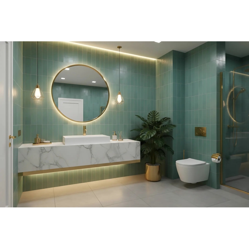 REA-U8900 - Lauapealne valamu GOYA 37x50 cm komposiit/mattvalge