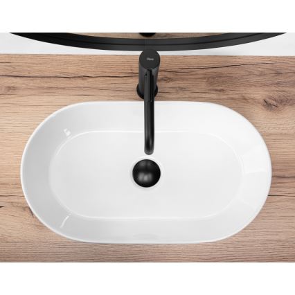 REA-U9108 - Lauapealne valamu LAYLA 30x53 cm keraamika/läikiv valge