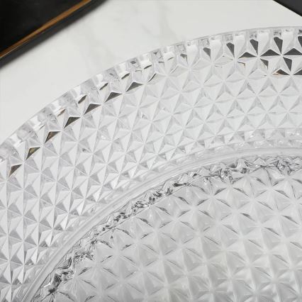 REA-U9670 - Lauaplaadile paigaldatav CRISTAL valamu, 35,5 cm, klaas/läbipaistev